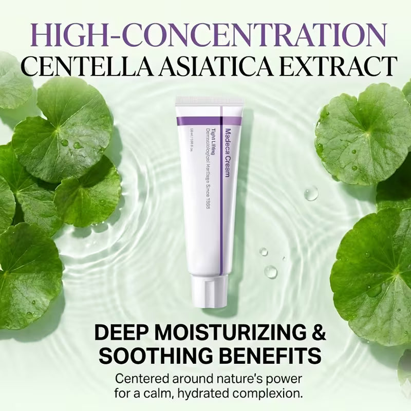 SMadeca Cream Firming Face Cream 50ml, with a High Concentration of Centella Asiatica Core Complex for Deep Hydration