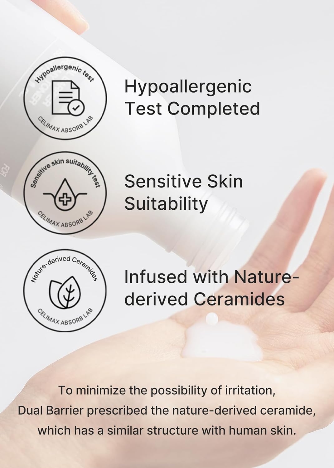 celimax Dual Barrier Creamy Toner | with Ceramides, Peptide, Oil & Alcohol Free, Facial Astringent, Long Lasting Hydration, Calming, Soothing, Non Irritating,150ml